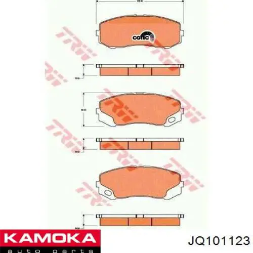 Гальмівні колодки Kamoka JQ101123 ціна, від 38.35 USD