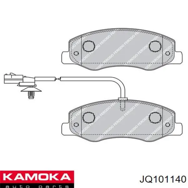 Задні гальмівні колодки Kamoka JQ101140 ціна, від 22.47 USD