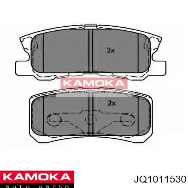 Купити JQ1011530 Kamoka Колодки гальмівні передні, дискові