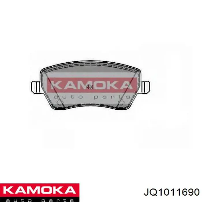 Колодки гальмівні передні, дискові JQ1011690 Kamoka