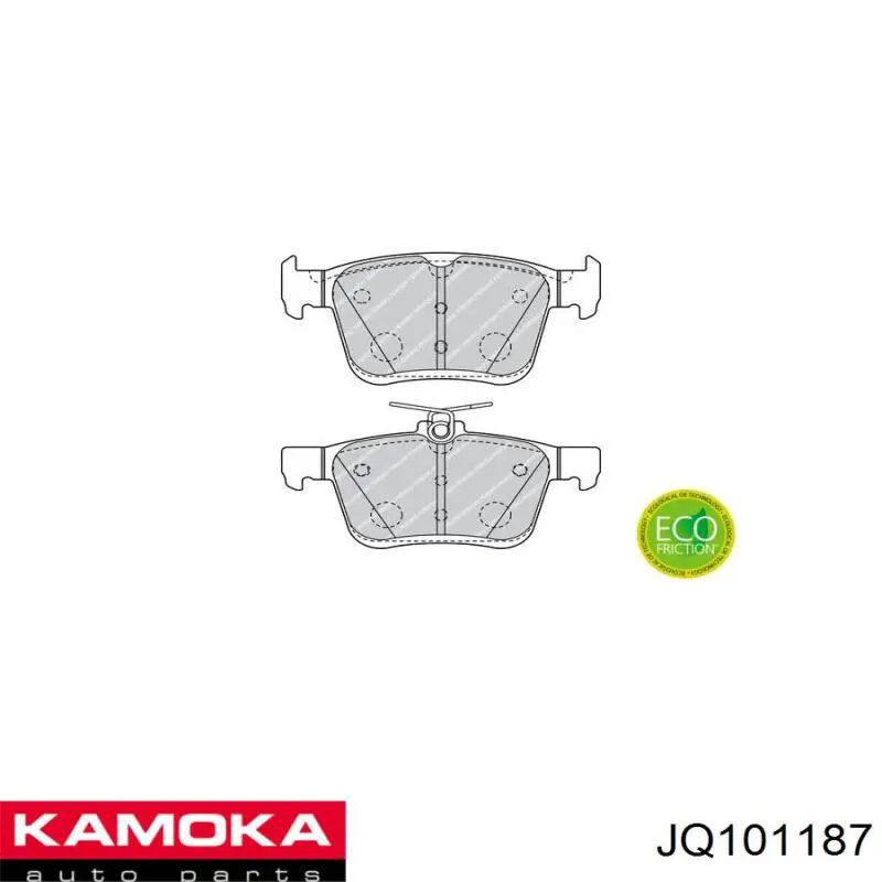 Задні гальмівні колодки JQ101187 Kamoka
