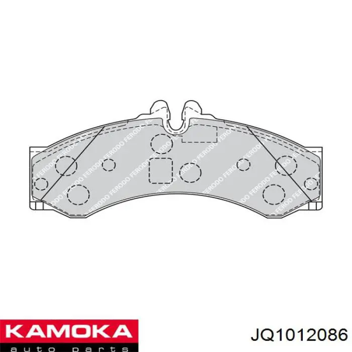 JQ1012086 Kamoka Передні гальмівні колодки