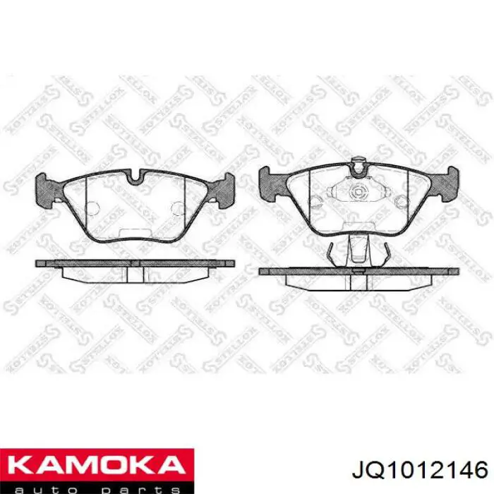 Купити JQ1012146 Kamoka Колодки гальмівні передні, дискові