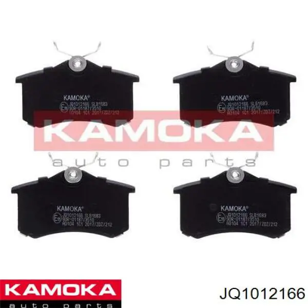 Купити JQ1012166 Kamoka Задні колодки