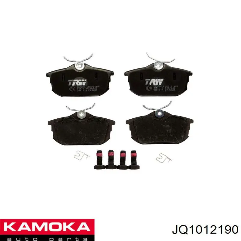 Задні гальмівні колодки Kamoka JQ1012190 ціна, від 17.94 USD