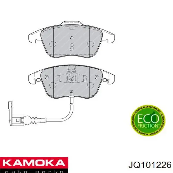 Гальмівні колодки Kamoka JQ101226 ціна, від 26.22 USD