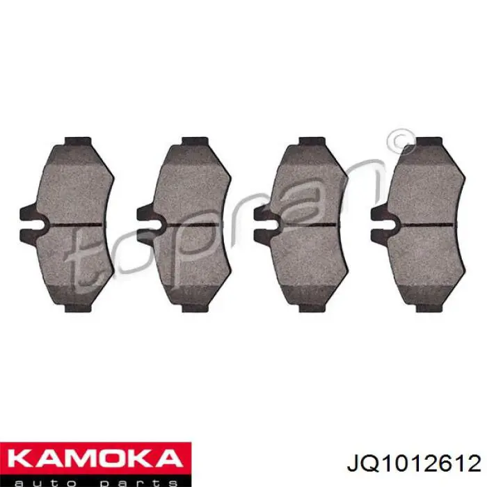 JQ1012612 Kamoka Колодки гальмівні задні, дискові