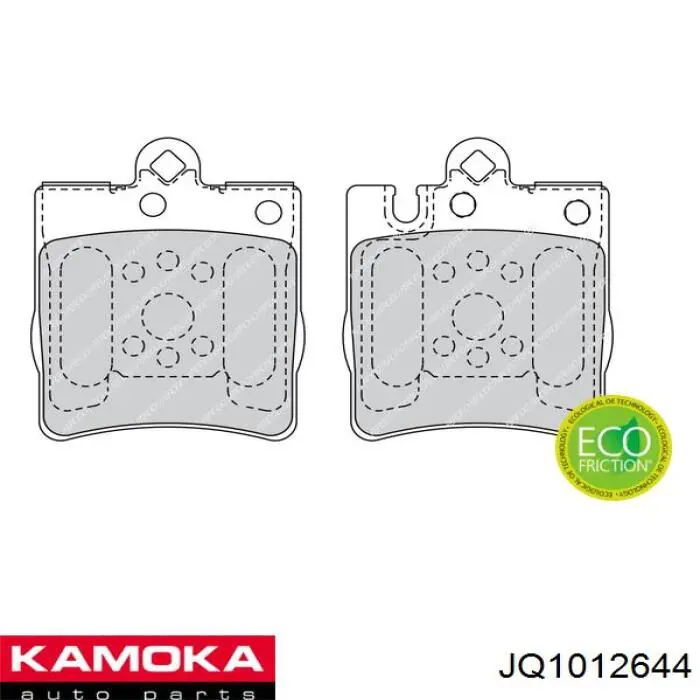 Задні гальмівні колодки Kamoka JQ1012644 ціна, від 16.30 USD