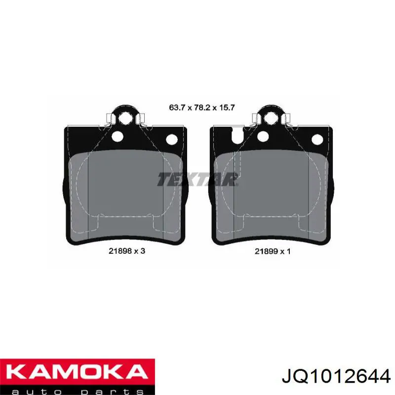 Задні гальмівні колодки JQ1012644 Kamoka