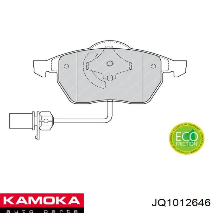 Купити JQ1012646 Kamoka Колодки гальмівні передні, дискові