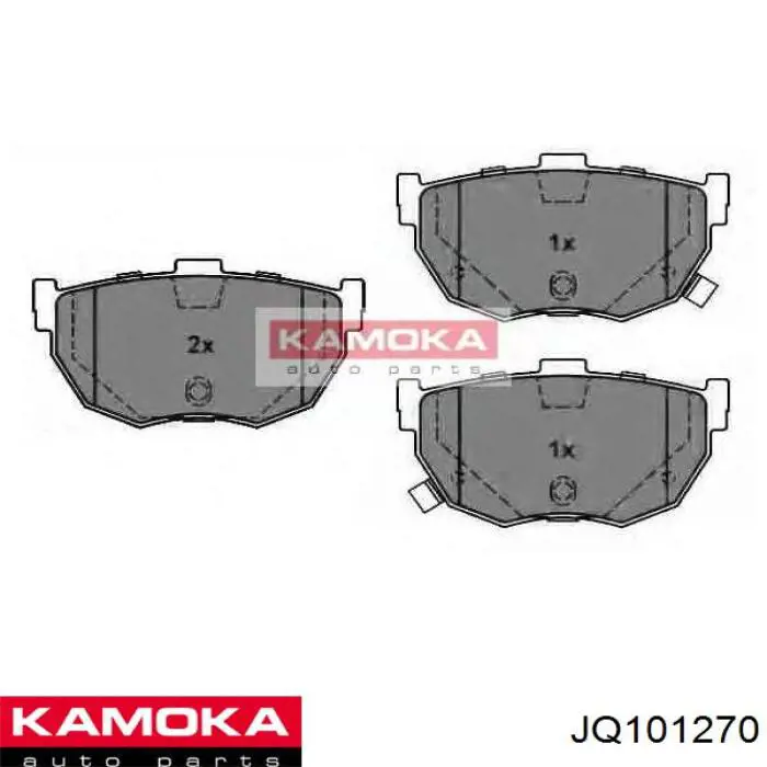 Колодки гальмівні передні, дискові JQ101270 Kamoka