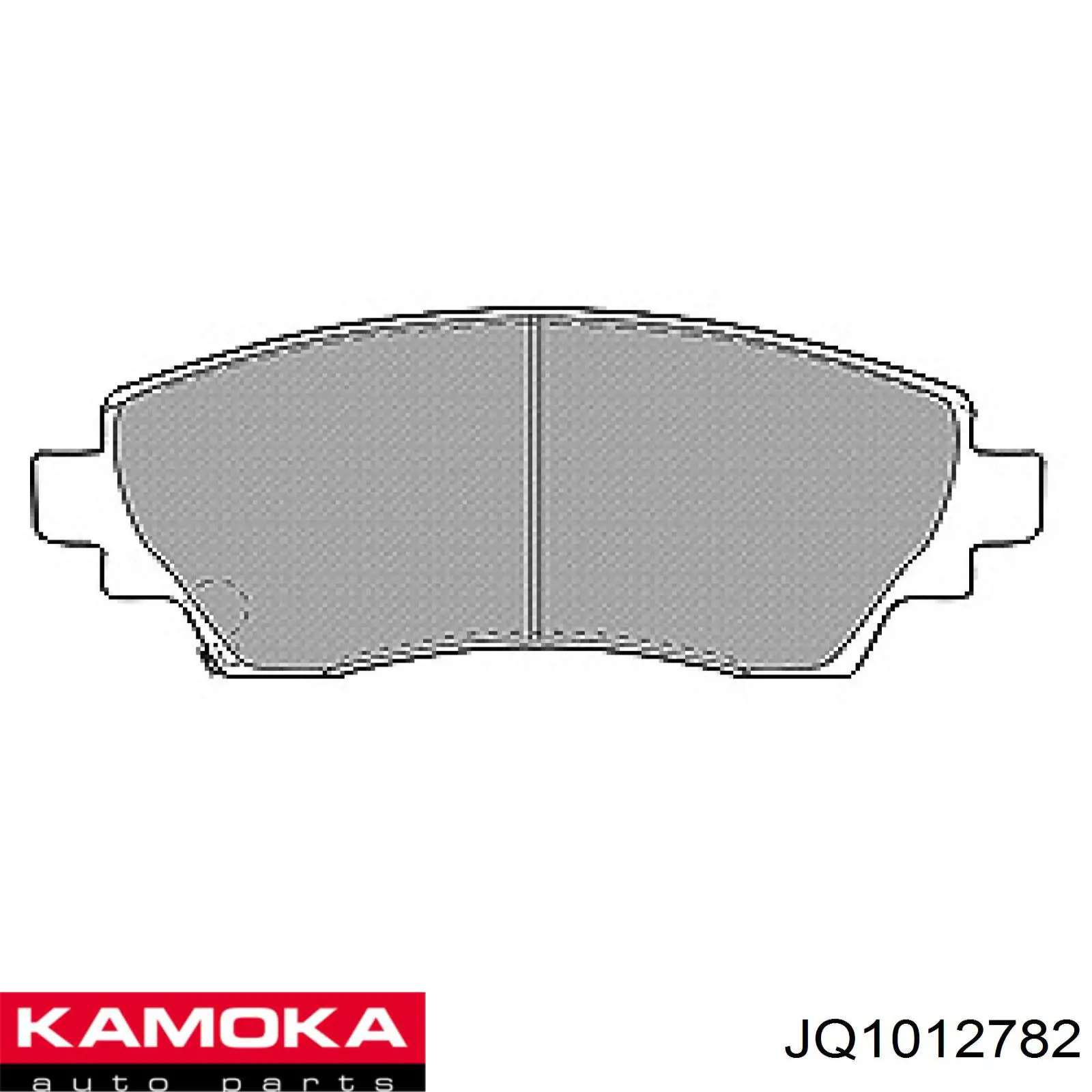 JQ1012782 Kamoka колодки гальмівні передні, дискові
