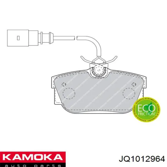 Купити JQ1012964 Kamoka Задні колодки