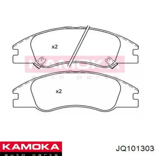 Гальмівні колодки Kamoka JQ101303 ціна, від 22.97 USD