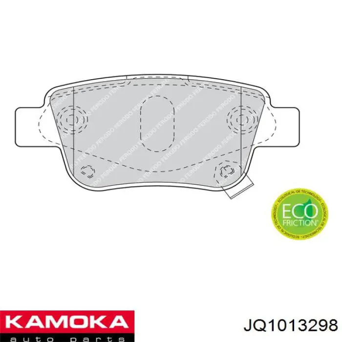 Задні гальмівні колодки Kamoka JQ1013298 ціна, від 14.44 USD