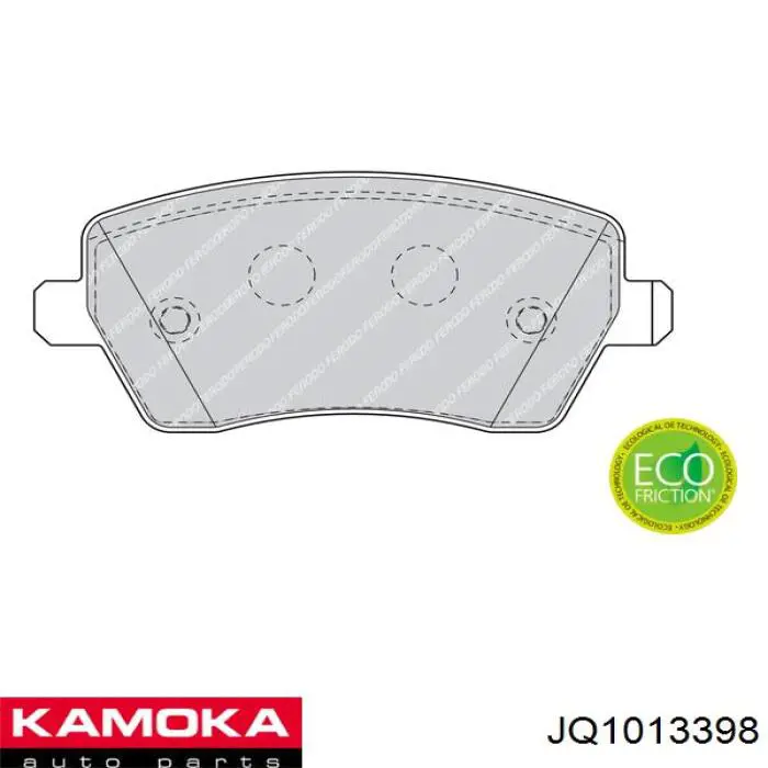 Гальмівні колодки Kamoka JQ1013398 ціна, від 16.90 USD