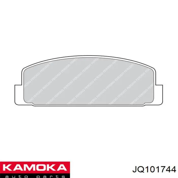 Задні гальмівні колодки Kamoka JQ101744 ціна, від 15.93 USD