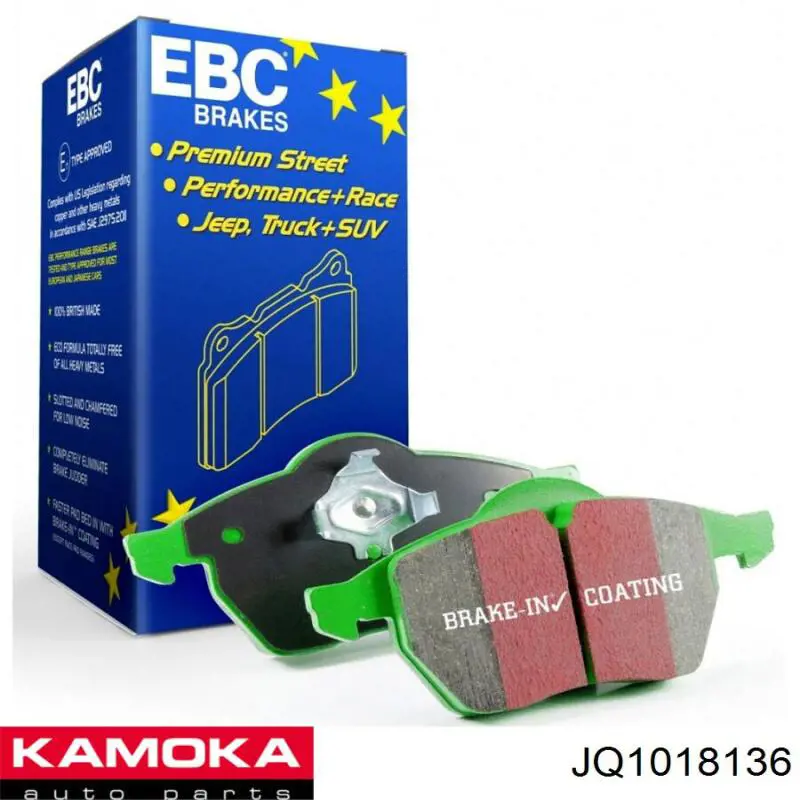 Купити JQ1018136 Kamoka Колодки гальмівні передні, дискові