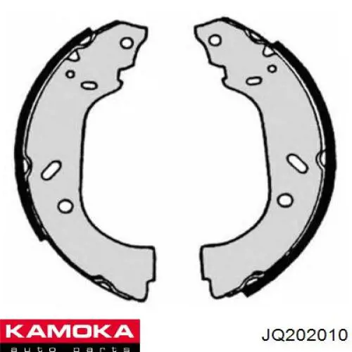JQ202010 Kamoka Колодки гальмівні задні, барабанні