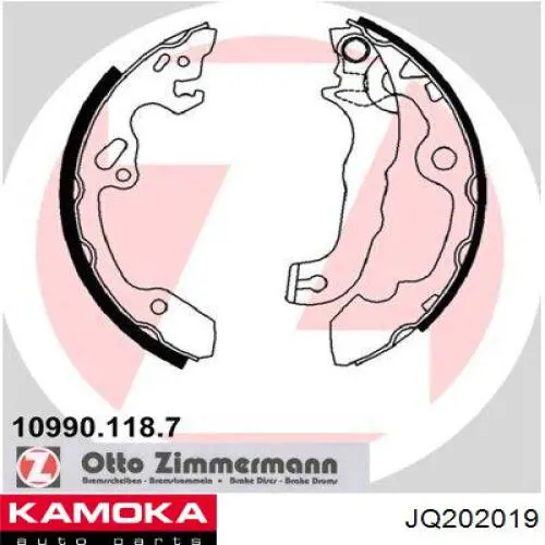 Купити JQ202019 Kamoka Колодки гальмові задні, барабанні