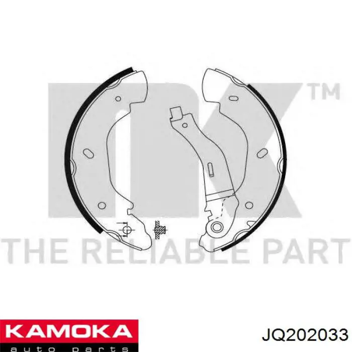 Колодки гальмові задні, барабанні Kamoka JQ202033 ціна, від 23.92 USD