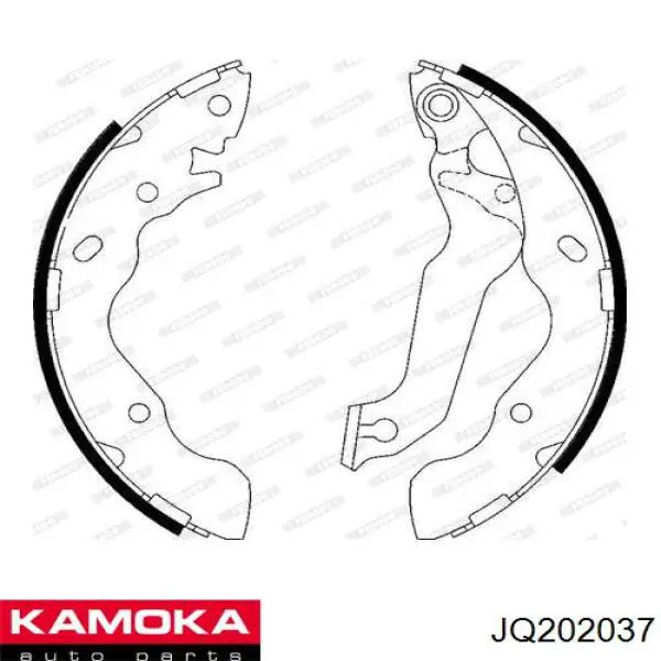 Колодки гальмові задні, барабанні JQ202037 Kamoka