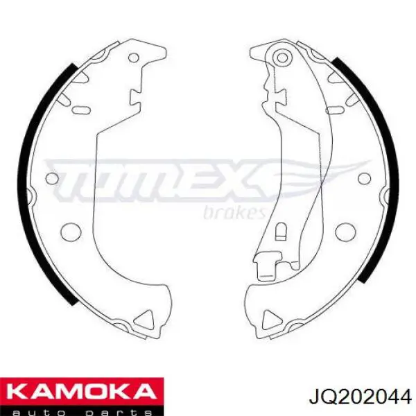 Гальма робочі задні ножні і гальмівні барабани Kamoka JQ202044