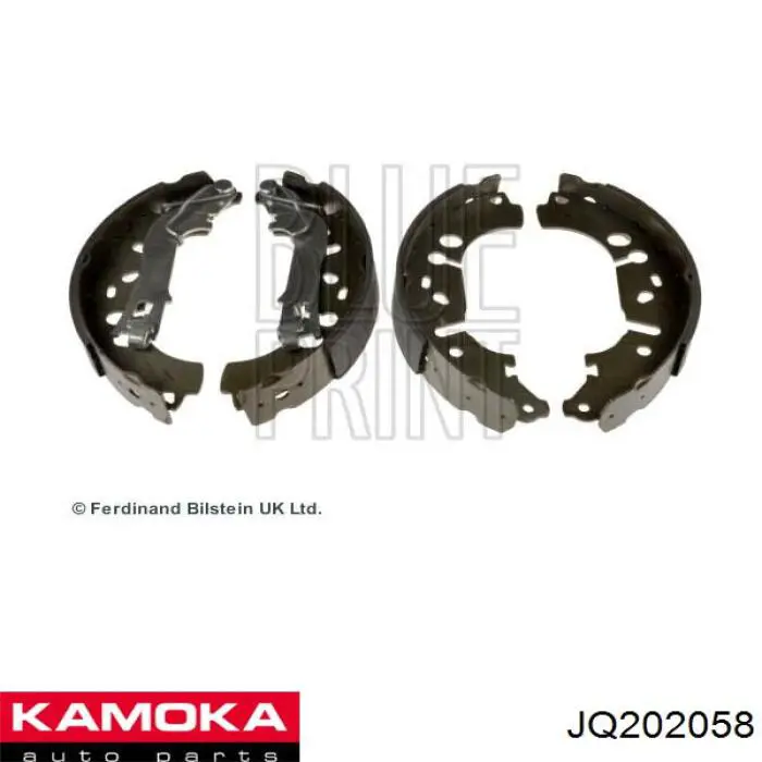 JQ202058 Kamoka Колодки гальмівні задні, барабанні