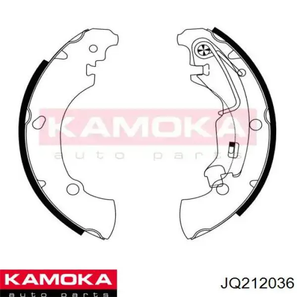 Колодки ручника / стоянкового гальма Kamoka JQ212036 ціна, від 17.72 USD
