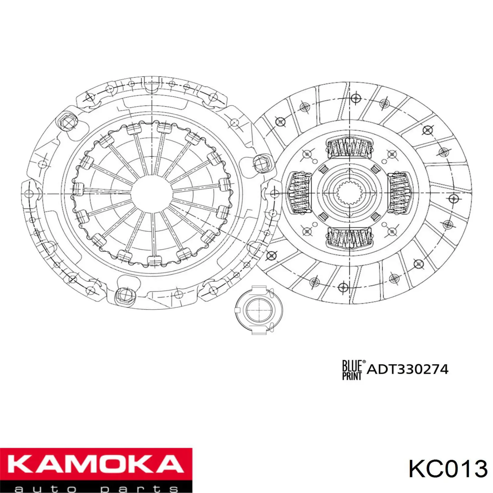 KC013 Kamoka Зчеплення в зборі
