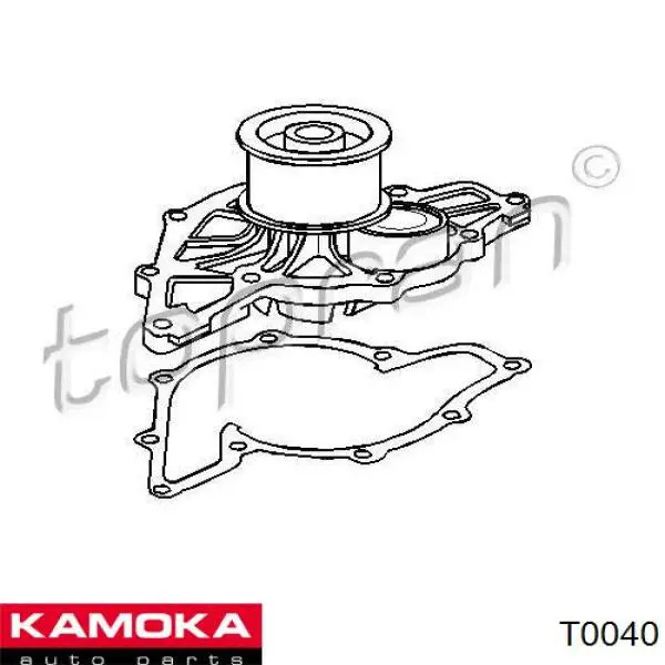 Помпа водяна, (насос) охолодження T0040 Kamoka