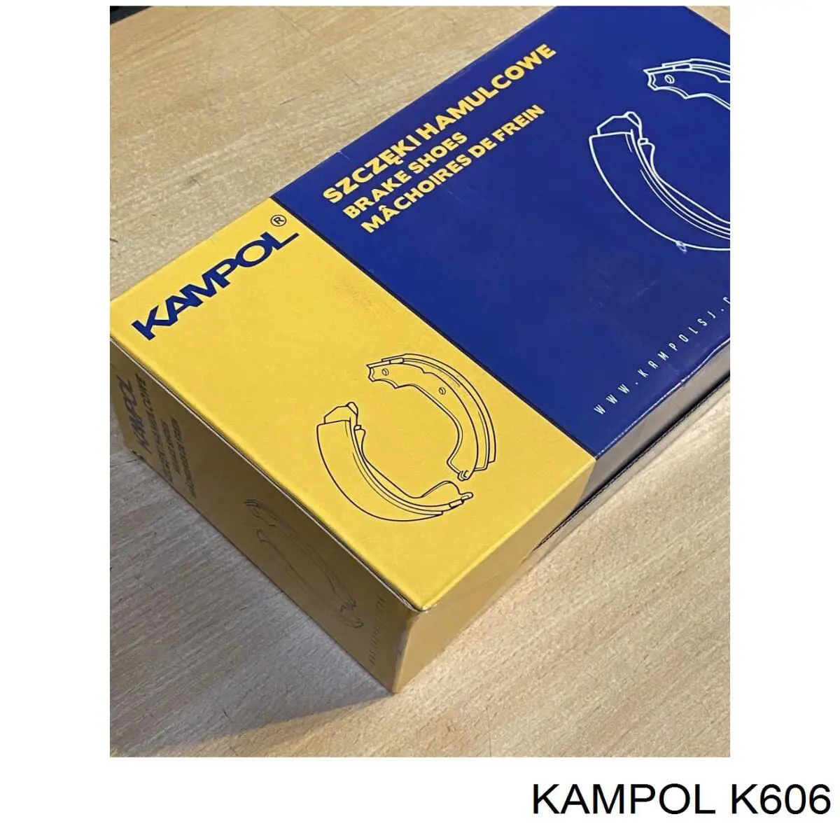 K606 Kampol колодки гальмові задні, барабанні