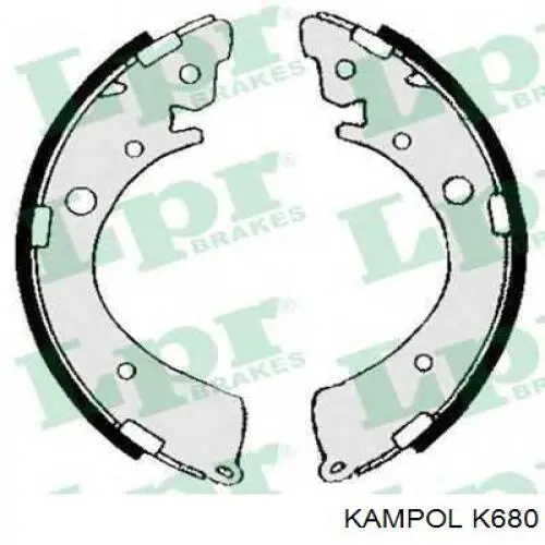 K680 Kampol Колодки гальмівні задні, барабанні