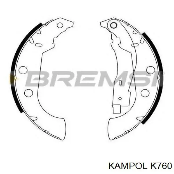 Колодки гальмові задні, барабанні K760 Kampol