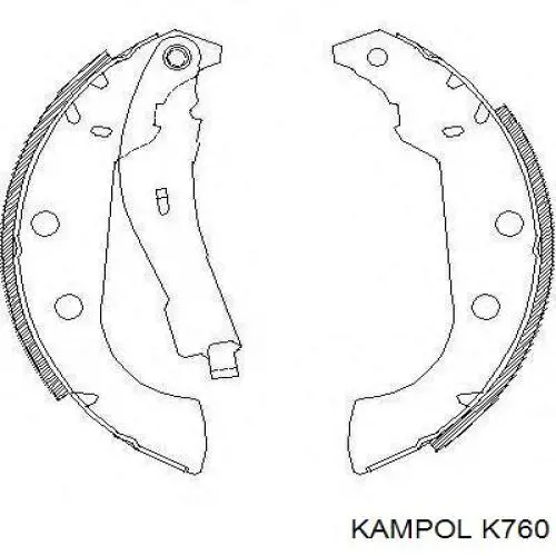 K760 Kampol колодки гальмові задні, барабанні