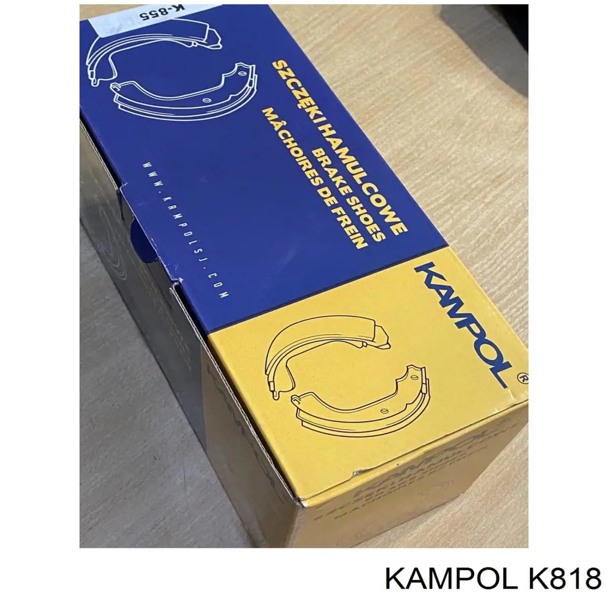 K818 Kampol колодки ручника/стоянкового гальма