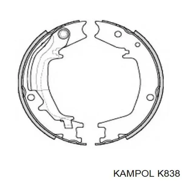 Купити K838 Kampol Гальмівні колодки гальма стоянки