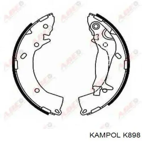 Колодки гальмові задні, барабанні Kampol K898 ціна, від 17.74 USD