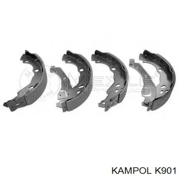 K901 Kampol Колодки гальмівні задні, барабанні