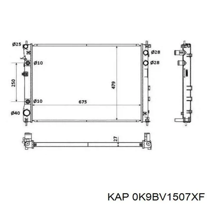Термостат в зборі Hyundai/Kia 0K5581507X