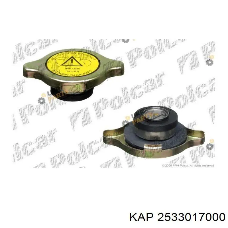 Кришка бачка радіатора KAP 2533017000 ціна, від 2.96 USD