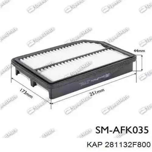 Елемент повітряного фільтра KAP 281132F800 ціна, від 4.21 USD