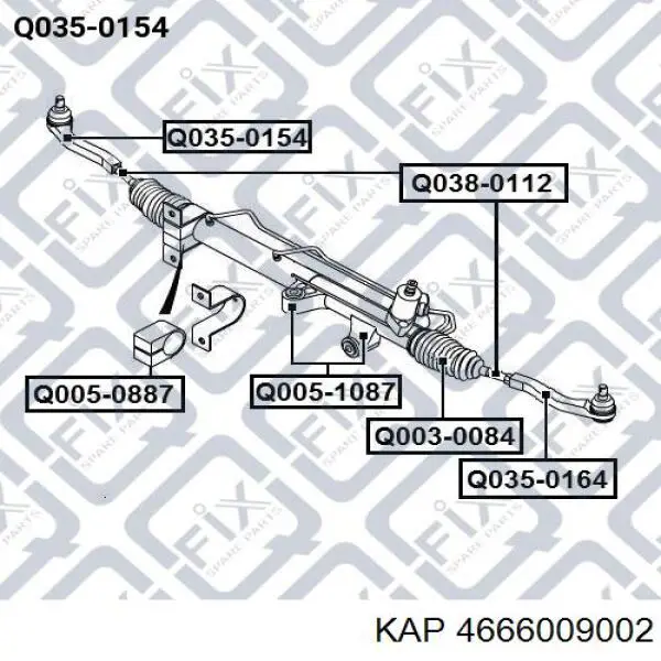 Наконечник рульовий KAP 4666009002 ціна, від 16.71 USD