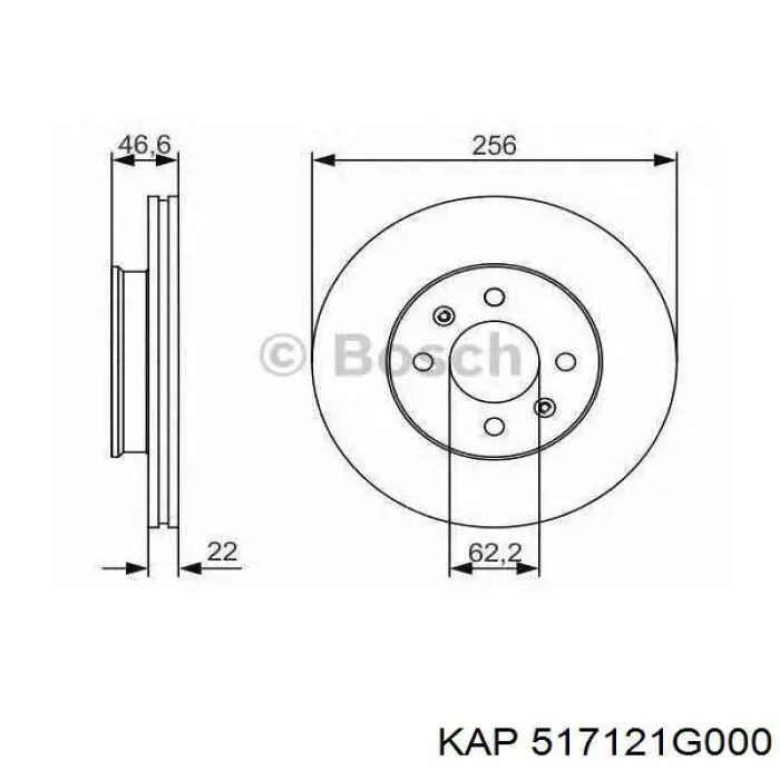 Гальмівні диски передні 517121G000 KAP