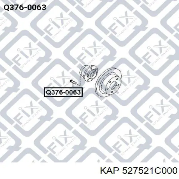 Шпилька колісна, задня 527521C000 KAP