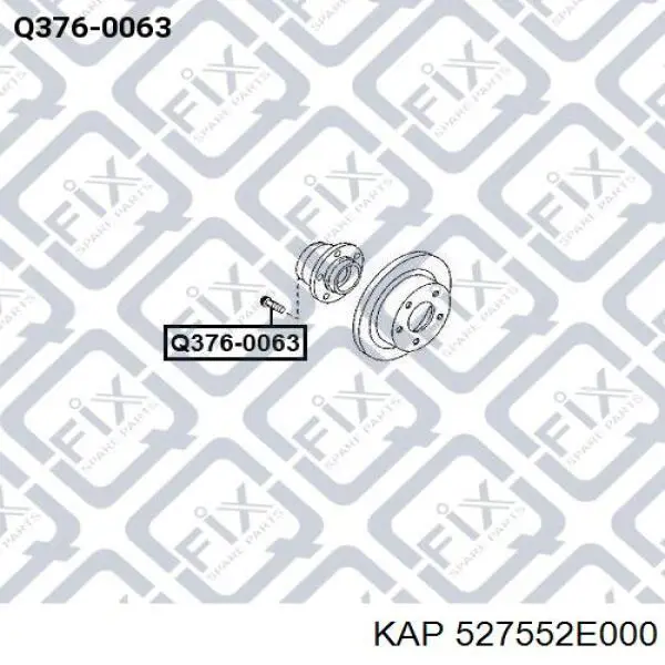 Купити 527552E000 KAP Шпилька колісна, передня