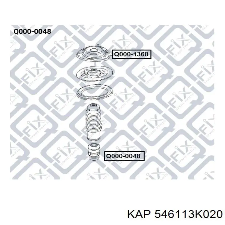 Амортизатор передній 546113K020 KAP