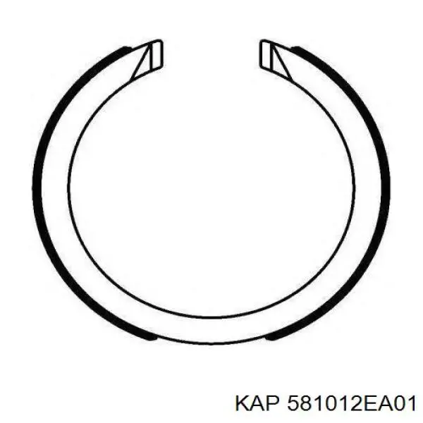 Гальмівні колодки KAP 581012EA01 ціна, від 16.65 USD