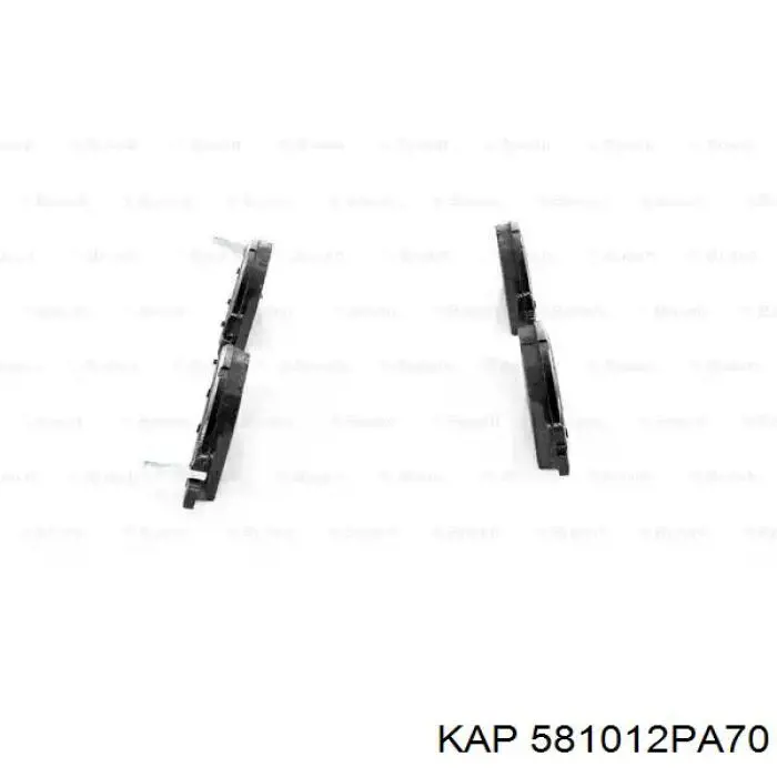 Передні тормозні колодки 581012PA70 KAP