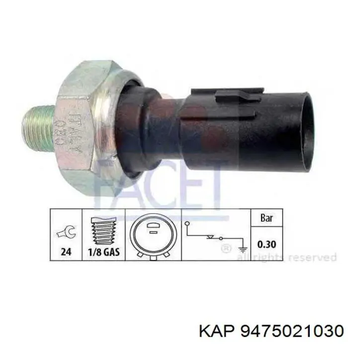 Купити 9475021030 KAP Датчик тиску масла